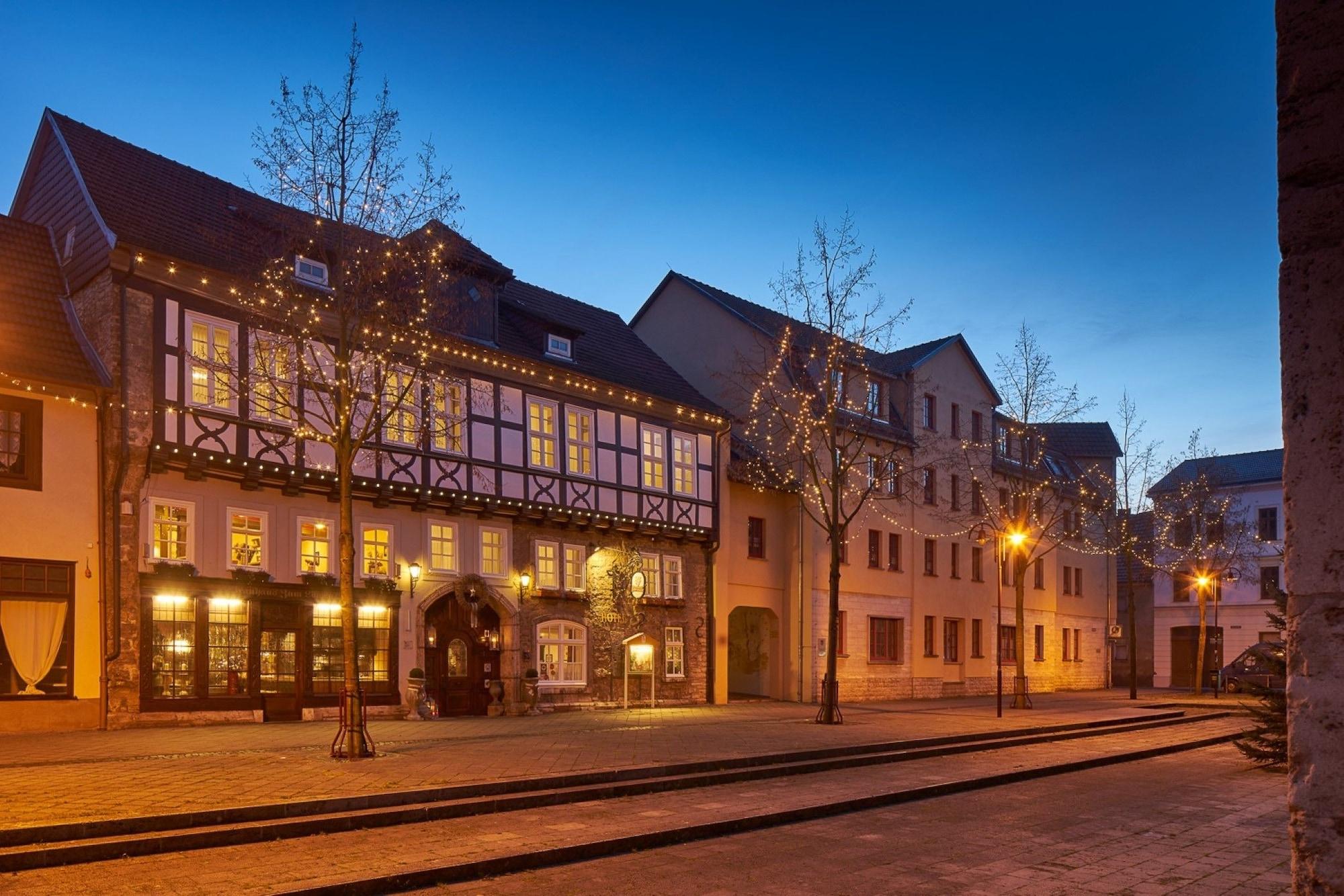 Brauhaus Zum Loewen Hotell Mühlhausen Exteriör bild