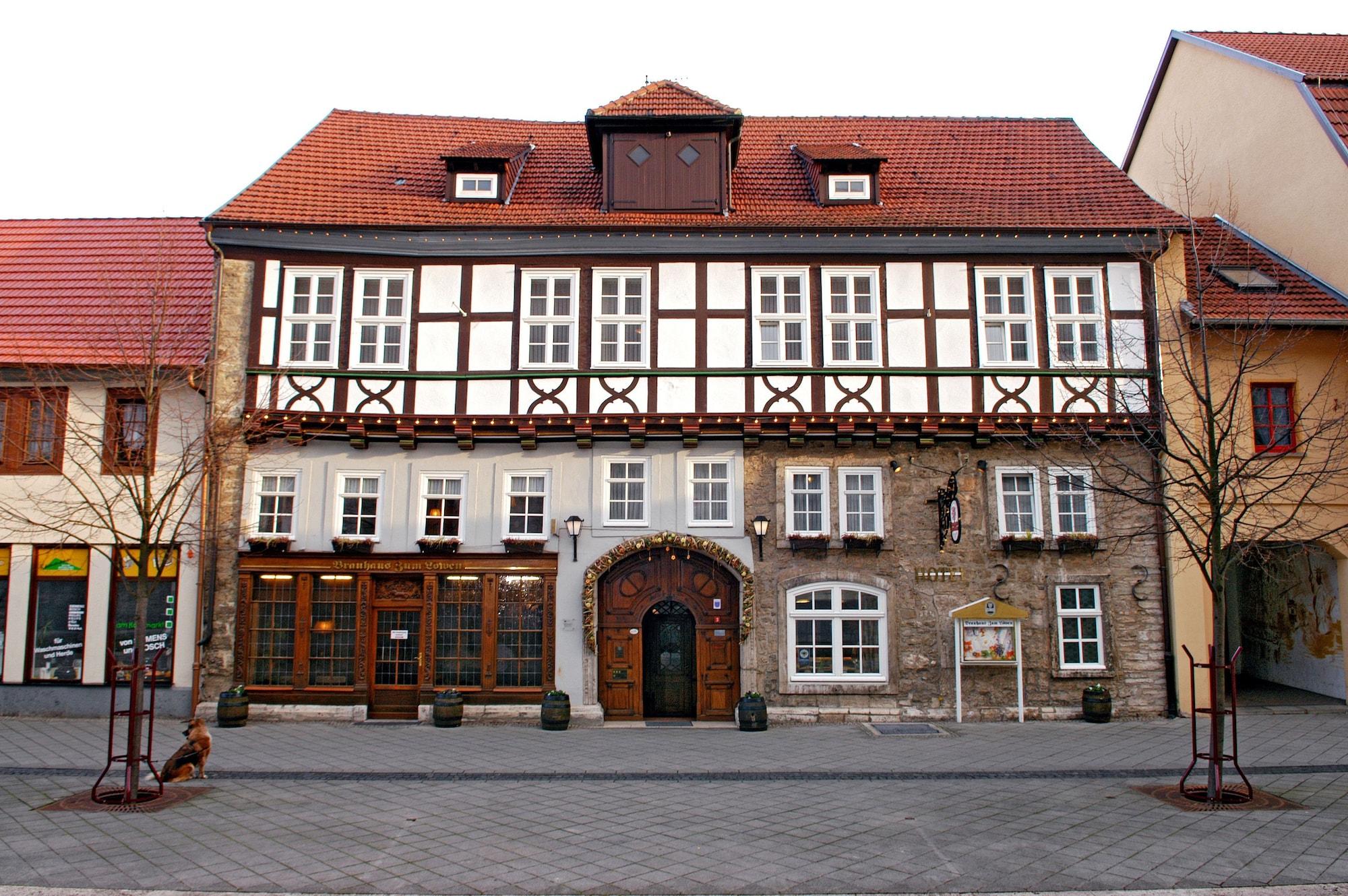 Brauhaus Zum Loewen Hotell Mühlhausen Exteriör bild