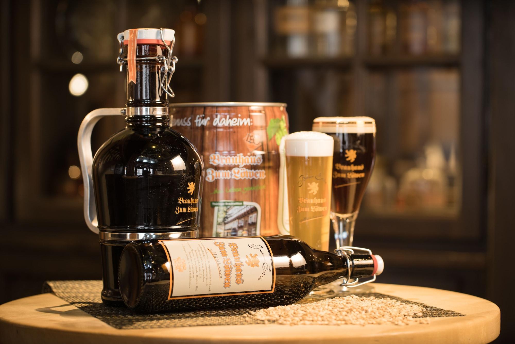 Brauhaus Zum Loewen Hotell Mühlhausen Exteriör bild