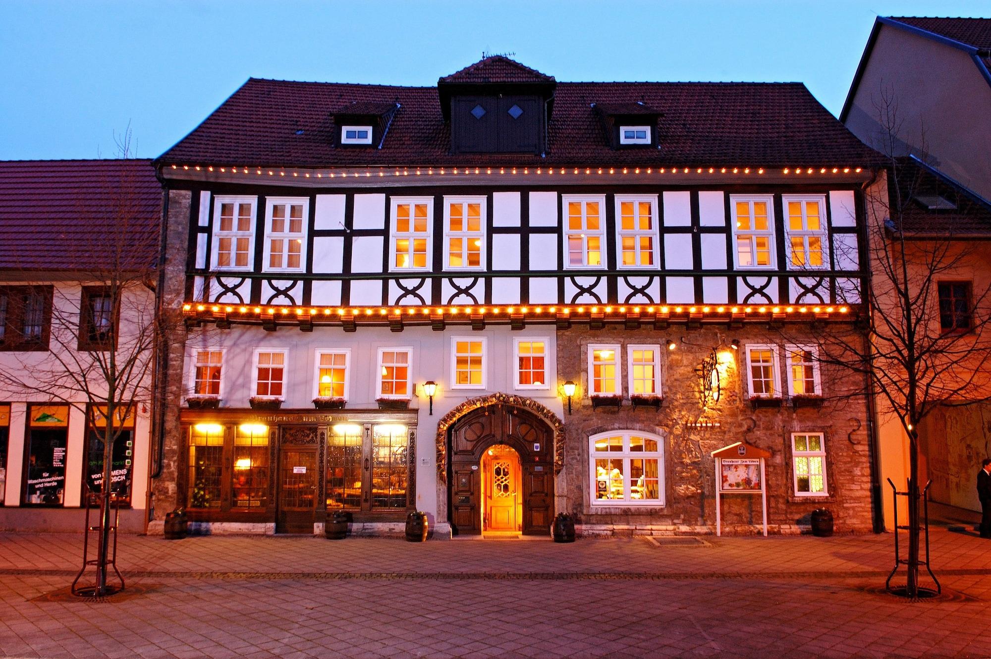 Brauhaus Zum Loewen Hotell Mühlhausen Exteriör bild