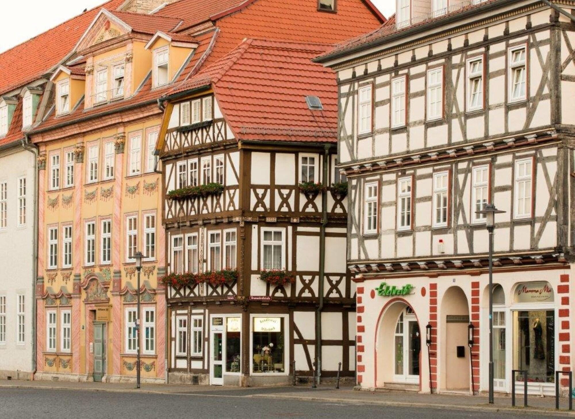 Brauhaus Zum Loewen Hotell Mühlhausen Exteriör bild