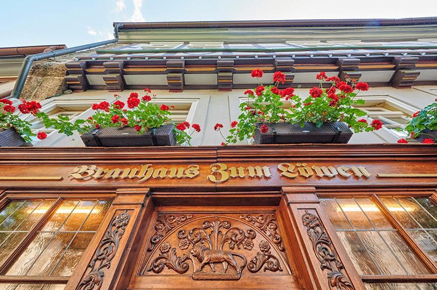 Brauhaus Zum Loewen Hotell Mühlhausen Exteriör bild