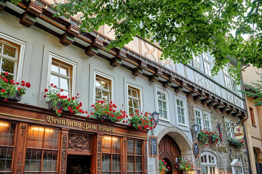 Brauhaus Zum Loewen Hotell Mühlhausen Exteriör bild